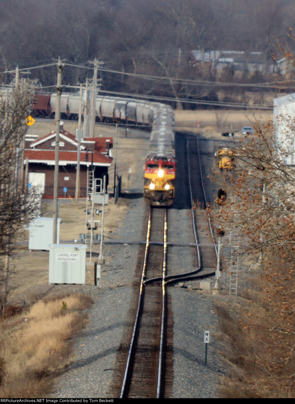 Passing the station